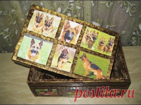 Коробочка с собачками. Мастер-класс / Прочие виды рукоделия / Другие виды рукоделия