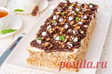 Торт Воздушный сникерс: калорийность | Рецепт 1000.menu