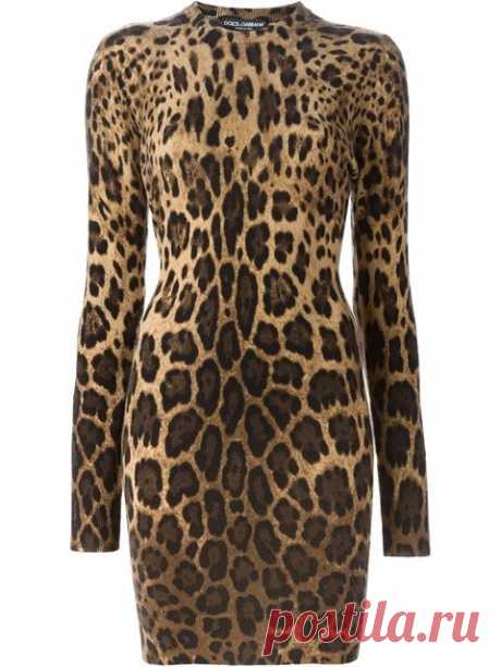 Dolce &amp; Gabbana Платье С Леопардовым Принтом - Verso - Farfetch.com