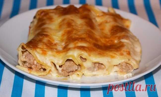 Каннеллони с фаршем под соусом "Бешамель" - Мастерская жизни "Растимул"