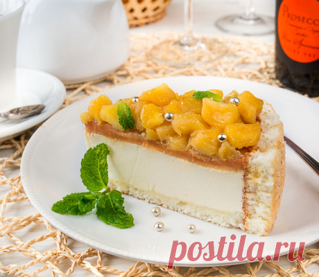 Йогуртовый торт с яблоками и карамелью | Вкусный блог - рецепты под настроение