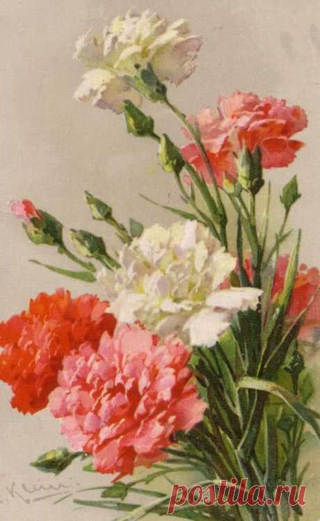(723) Catherine Klein victorian postcard | paintings