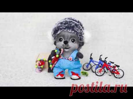 Еж-малыш, видео урок по сухому валянию. Войлочная игрушка.
