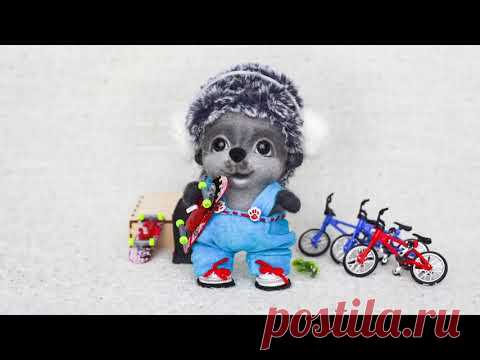Еж-малыш, видео урок по сухому валянию. Войлочная игрушка.