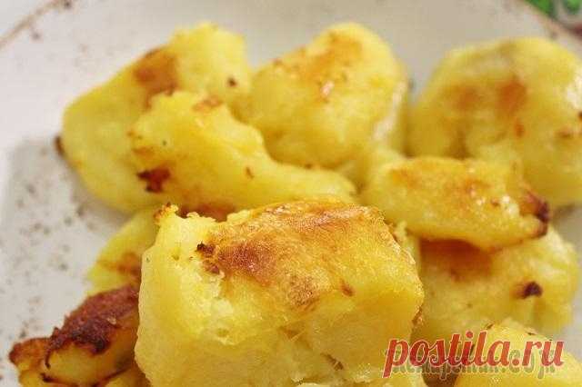 Самая вкусная сливочная картошка с хрустящей корочкой в духовке.