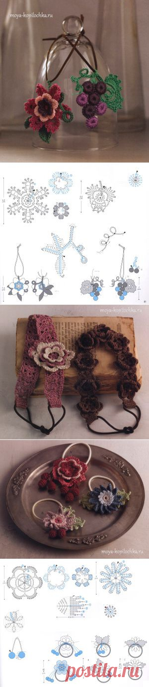 36 вариантов винтажного декора с элементами ирландского кружева - Вязание - Моя копилочка