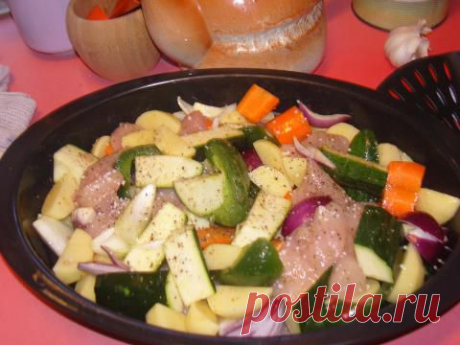 овощи и мясо в духовке под фольгой по-датски | 4vkusa.ru