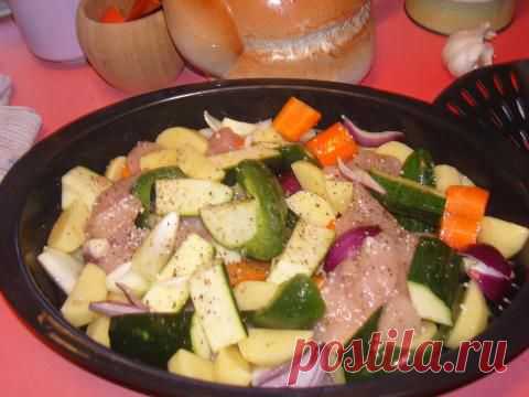 овощи и мясо в духовке под фольгой по-датски | 4vkusa.ru