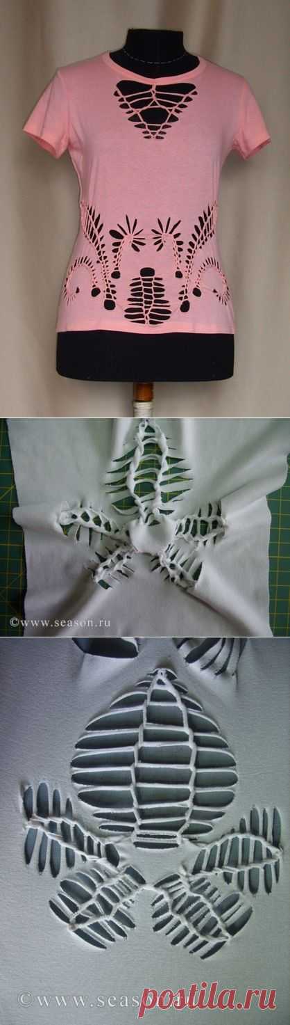 МК по вязанию узоров на футболке