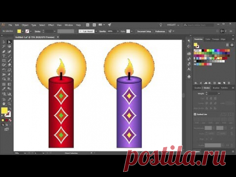 How to Draw a Candle in Adobe Illustrator
