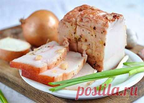 Сало в луковой шелухе - пошаговый кулинарный рецепт с фото. / Простые рецепты