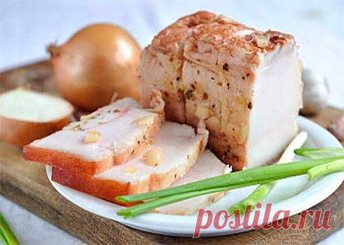 Сало в луковой шелухе - пошаговый кулинарный рецепт с фото. / Простые рецепты