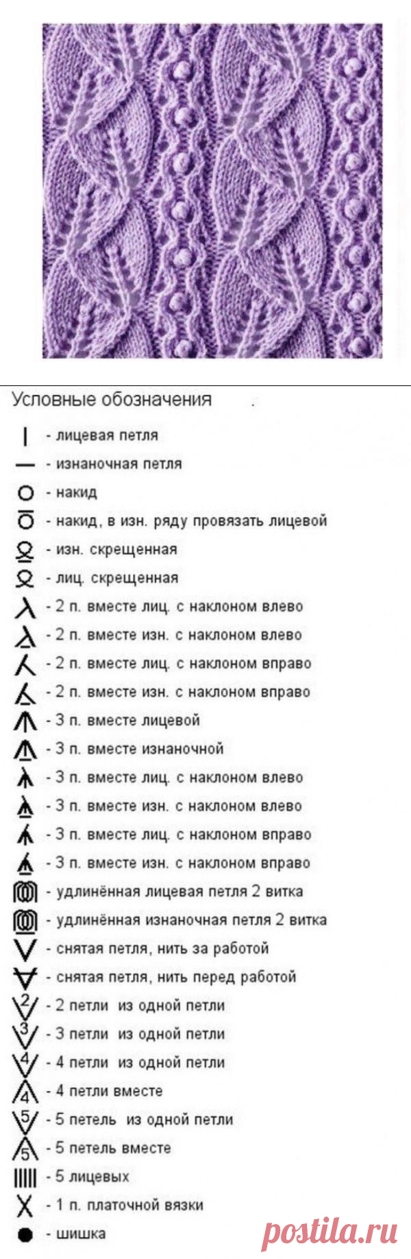 Очень красивый ажурный узор спицами — Сделай сам, идеи для творчества - DIY Ideas