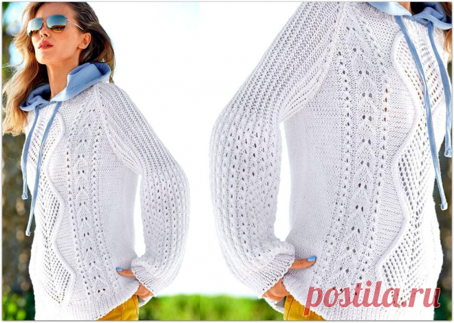 Белее белого: 5 белоснежных моделей спицами | Paradosik_Handmade