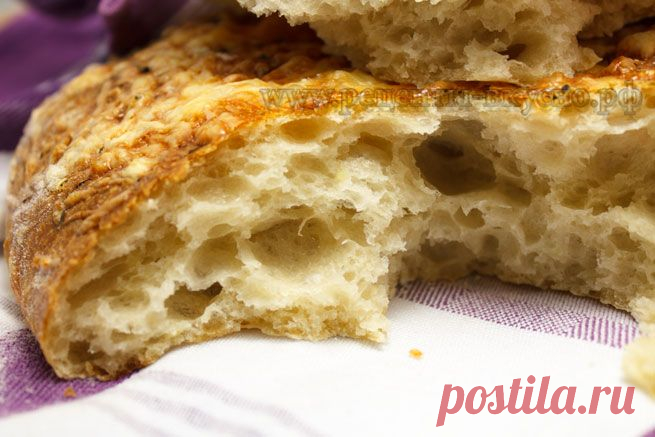 Фокачча на закваске (ленивая)