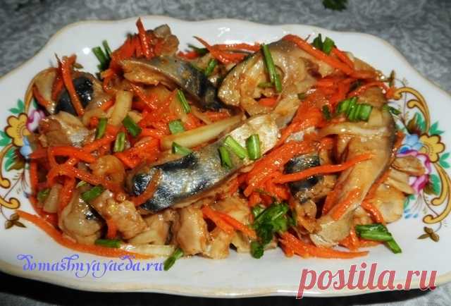 Хе из рыбы, салат по-корейски