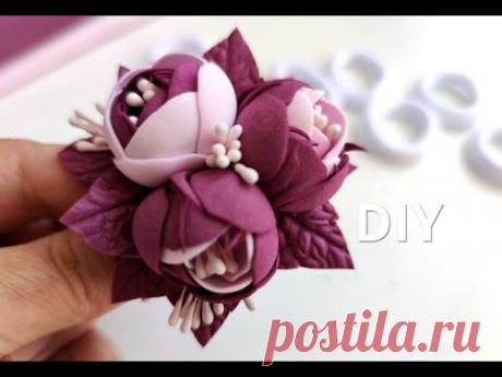 Букетик Цветов из Фоамирана на Резинке /DIY Алла Шворак