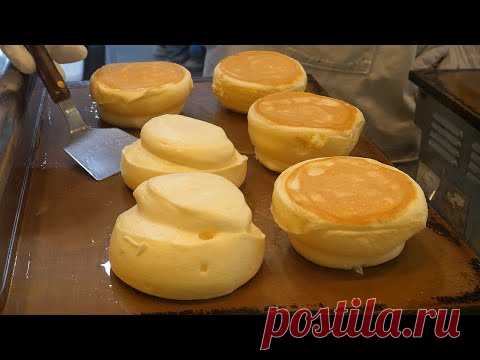 блинчик с клубничным суфле - корейская уличная еда