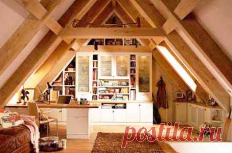 Интерьер мансарды. Обзор 25 интересных идей