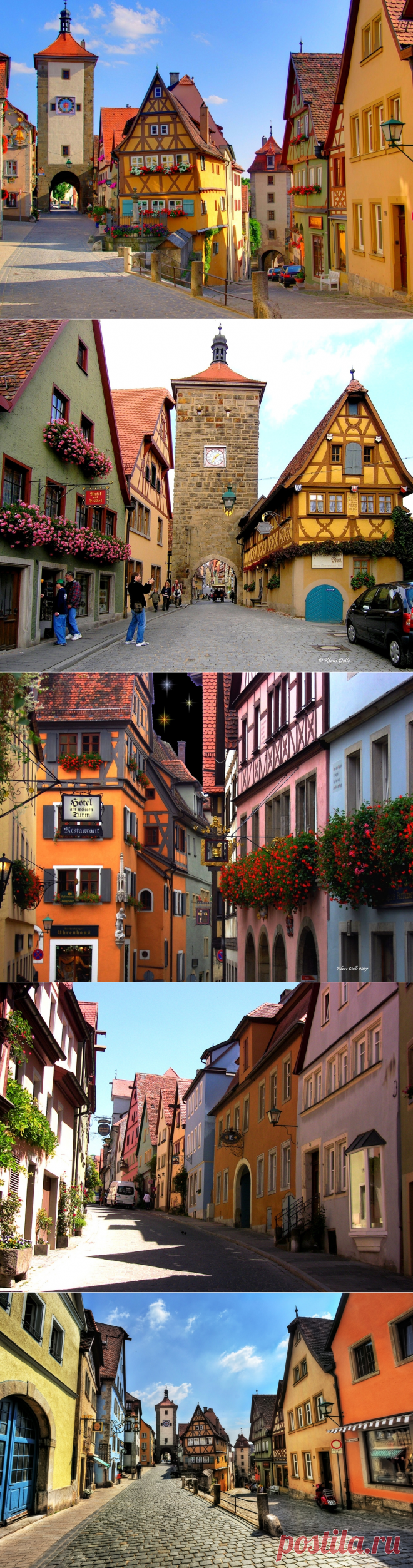 СКАЗОЧНЫЙ ГОРОД РОТЕНБУРГ ОБ ДЕР ТАУБЕР В ГЕРМАНИИ.