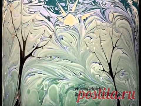 Фантастика!!! Такого вы еще не видели! Эбру — искусство рисования на...воде!!!