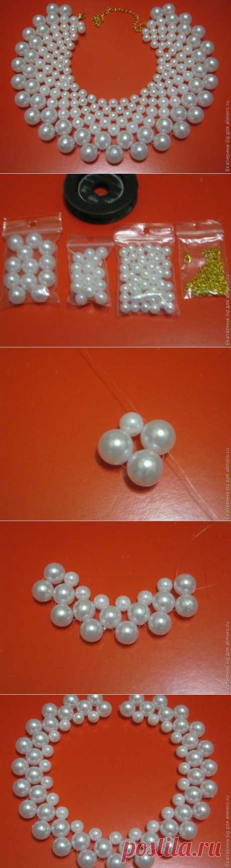 Воротник из бусин