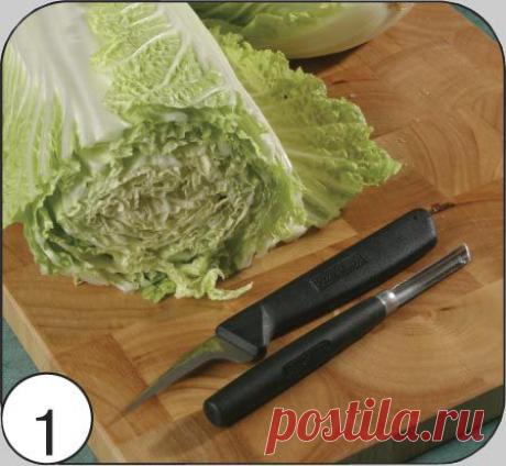 Как сделать хризантему из пекинской капусты : карвинг праздничного блюда | Четыре вкуса