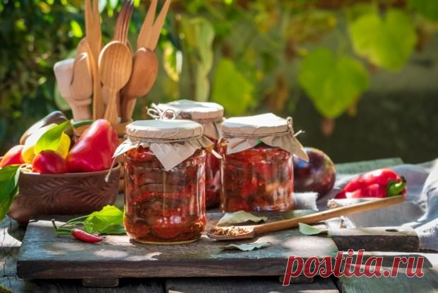 Баклажаны слоями на зиму — Домашняя кулинария