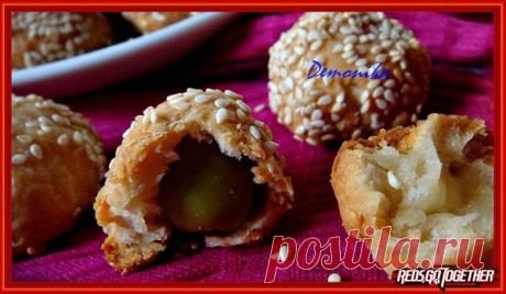 Закусочные шарики с оливками - кулинарный рецепт