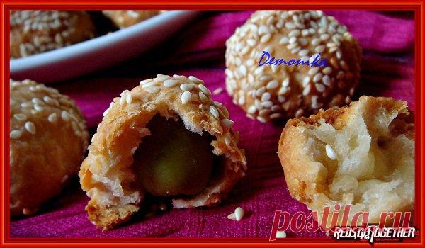 Закусочные шарики с оливками - кулинарный рецепт