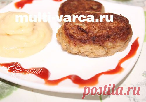Печеночные котлеты в мультиварке