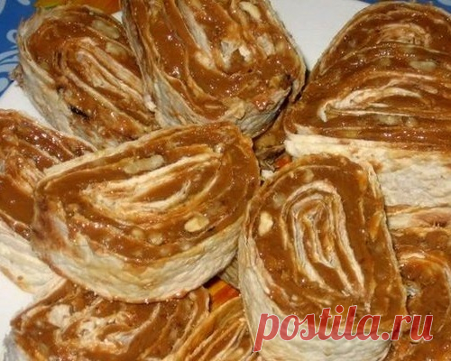 Ореховый десерт в лаваше