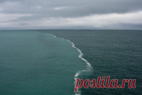 Поразительные места на Земле, где видна граница между водными массами