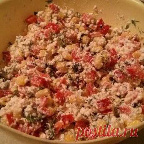 Творожный салат с овощами рецепт – салаты