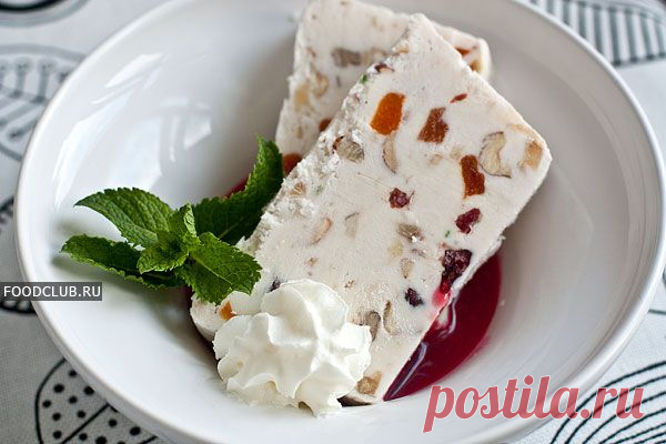Семифредо с орехами и фруктами — рецепт с пошаговыми фото. Foodclub.ru