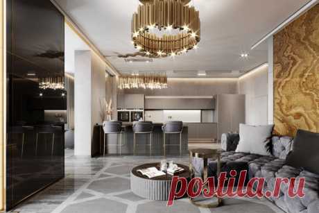 Апартаменты 70 кв. метров в ЖК &quot;Крестовский-12&quot;. Автор: Евгений Жданов.