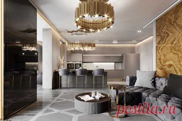 Апартаменты 70 кв. метров в ЖК "Крестовский-12". Автор: Евгений Жданов.