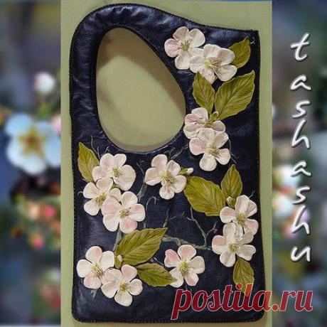 Арт - сумка &quot; Цвет Ночи&quot;. - необычная сумка,арт - сумка,яблоневый цвет