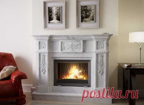 Облицовка каминов мрамором
