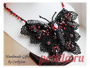 Создание трансформера: колье-брошь-заколка "Papilio Rumanzovia" - Ярмарка Мастеров - ручная работа, handmade