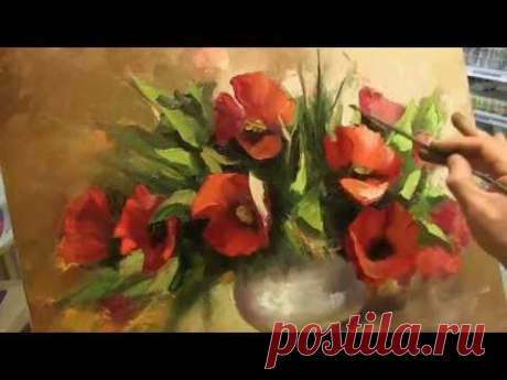 Урок живописи Маки. Пишем мастихином! Обучение живописи