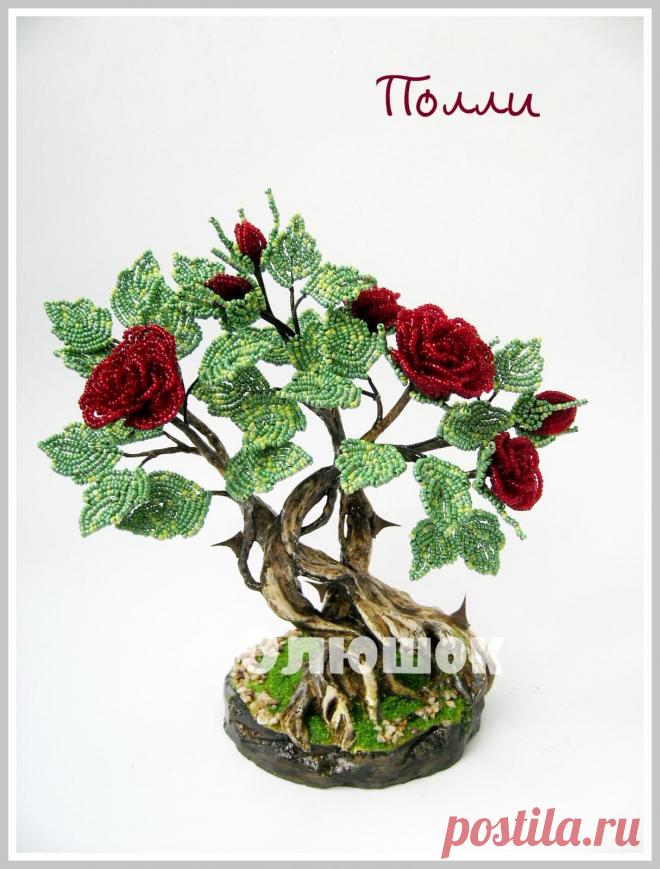 Бонсай "Полли" | biser.info - всё о бисере и бисерном творчестве