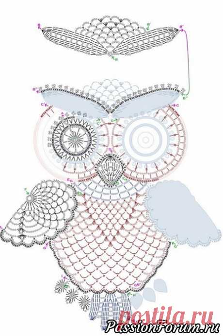 Вязаные аппликации крючком (интернет)