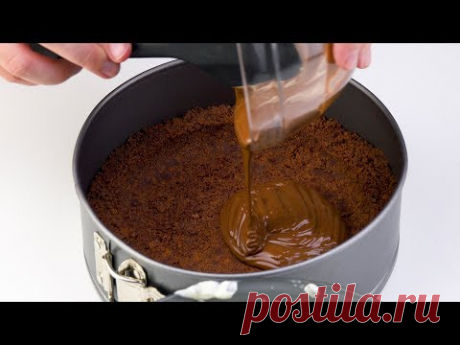 Чизкейк Страчателла. Простейший рецепт без теста и без выпечки