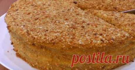 Этот медовик запросто приготовит даже лентяйка: без скалки и прочей возни! — Домашняя кулинария