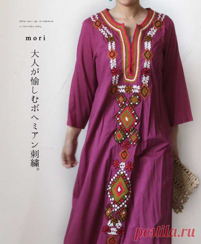【楽天市場】「mori」大人が愉しむボヘミアン刺繍。ワンピース8月28日22時販売新作：cawaii