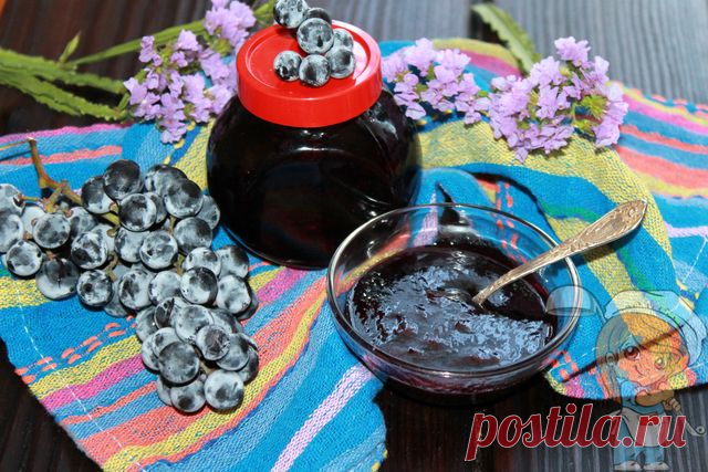 Ароматный джем из винограда впечатлит всех пикантным вкусом Он отлично будет звучать с блинчиками и оладушками. Готовится просто по рецепту с фото
