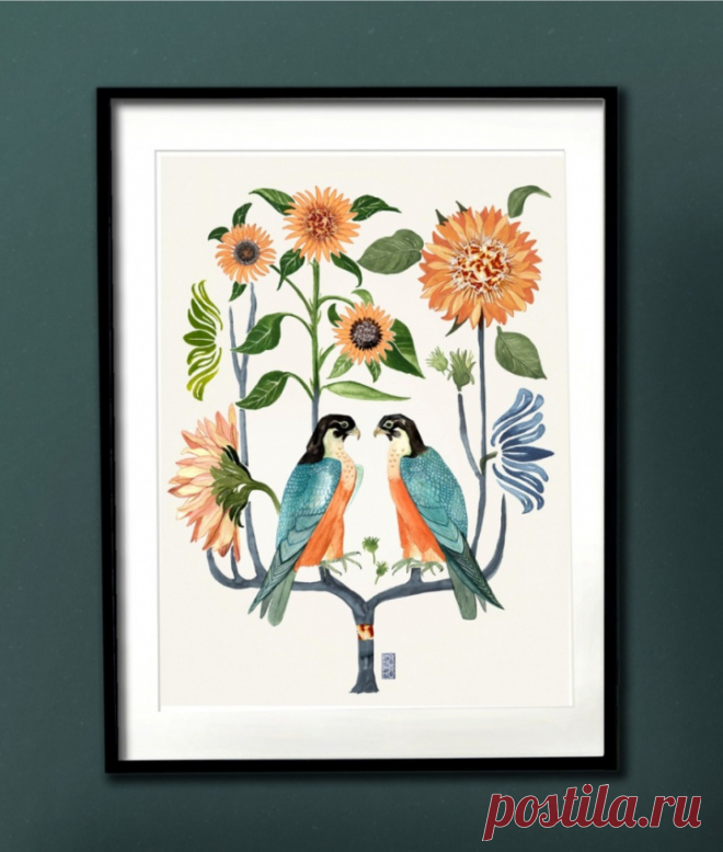 Sun Gods - hoja gráfica por Anna Handell|NOA Gallery
