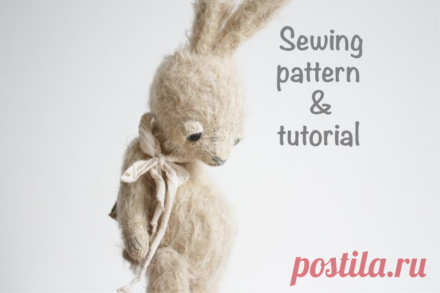 Stuffed Bunny Sewing Pattern & Tutorial Stuffed Animal | Etsy