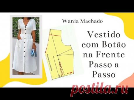 diy Vestido com Botão na Frente Passo a Passo – WANIA MACHADO